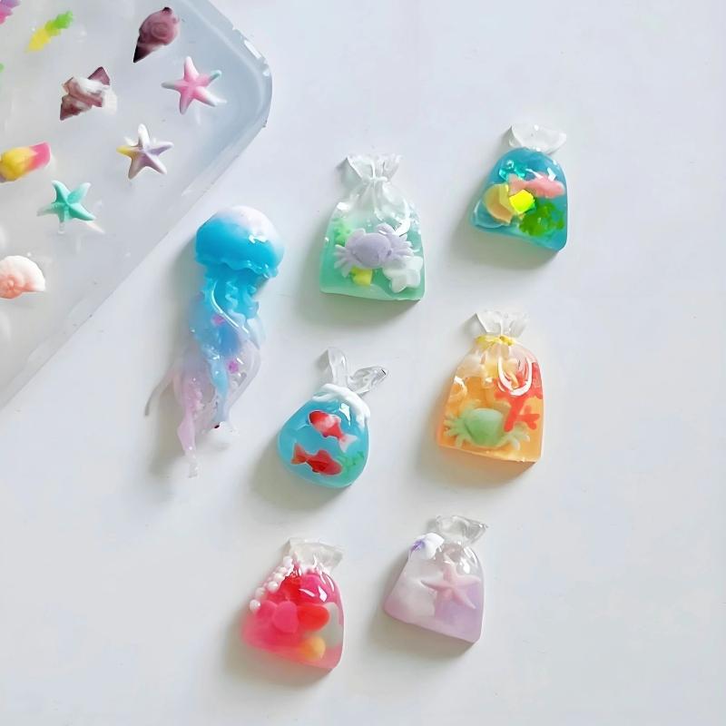 Art Craft Jellyfish - Moule de manucure Transparent en Silicone,
