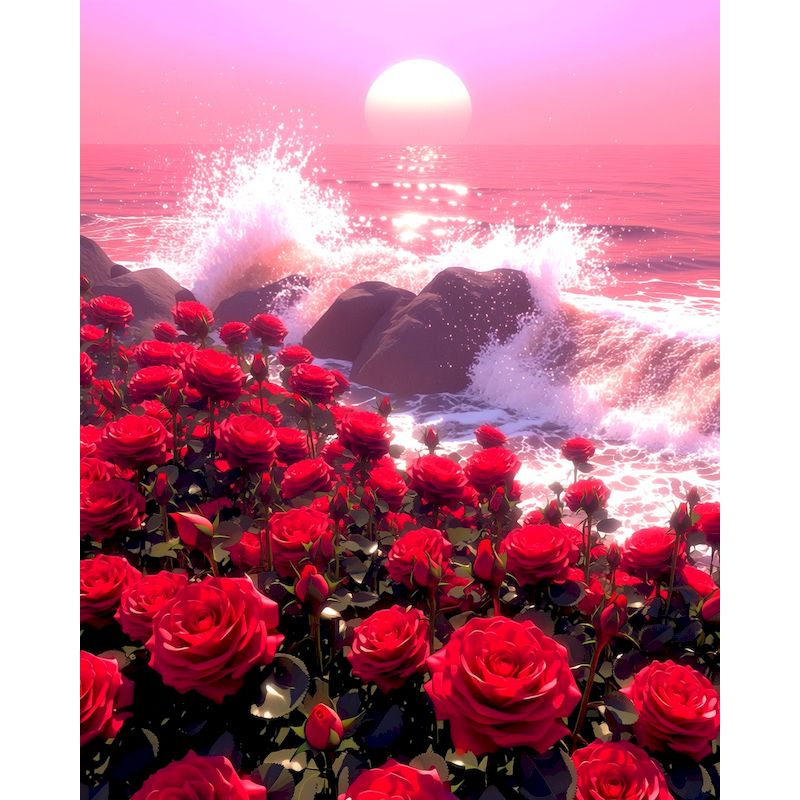 Art Craft Ideas For Adults - GATYZTORY Peinture par numéros Rose de