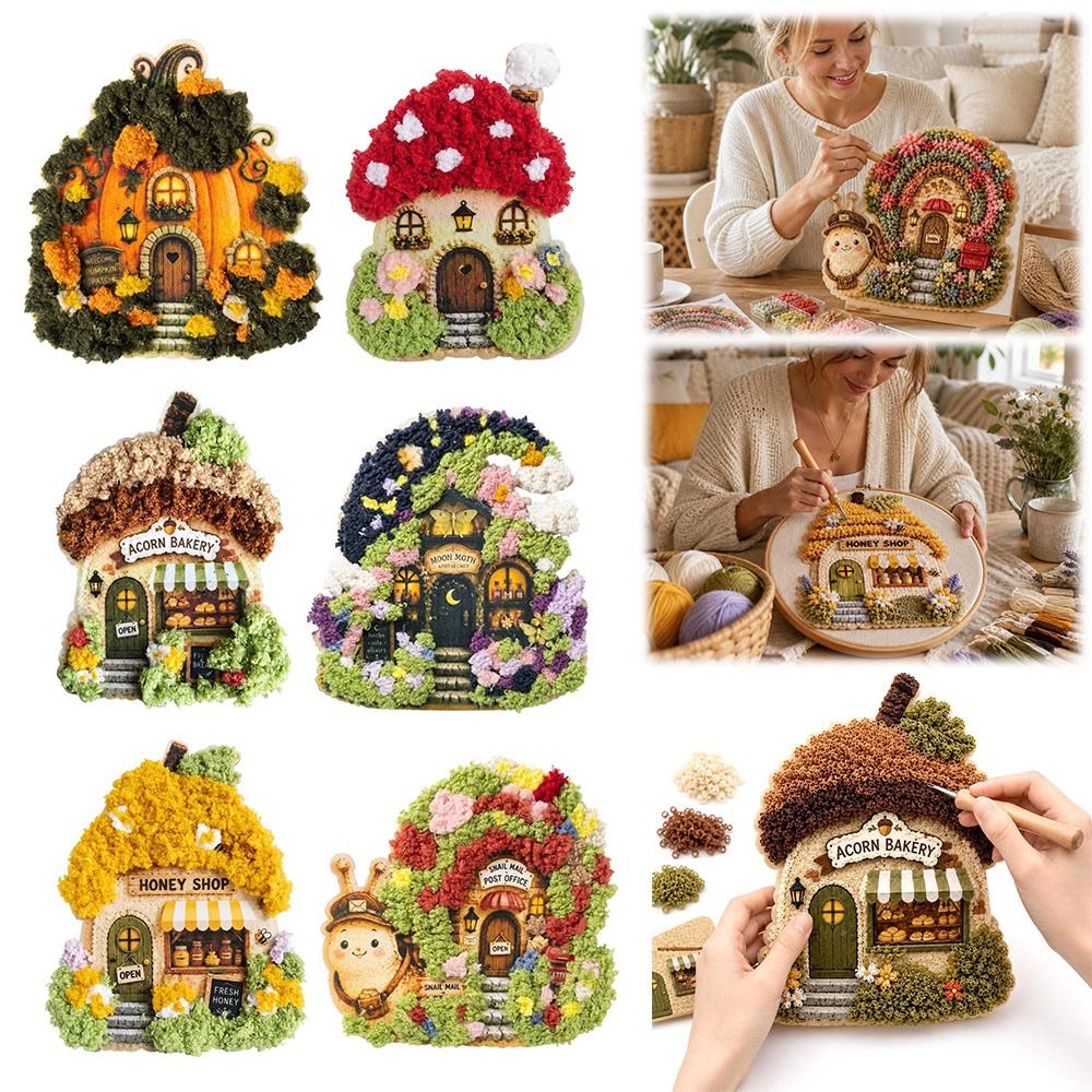 Art Craft Village - Kit d'artisanat textile 3D 