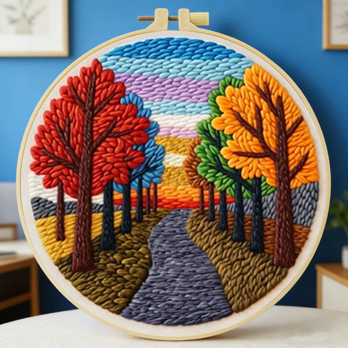 Punch Needle Kit - Kit de broderie au poinçon Paysage
