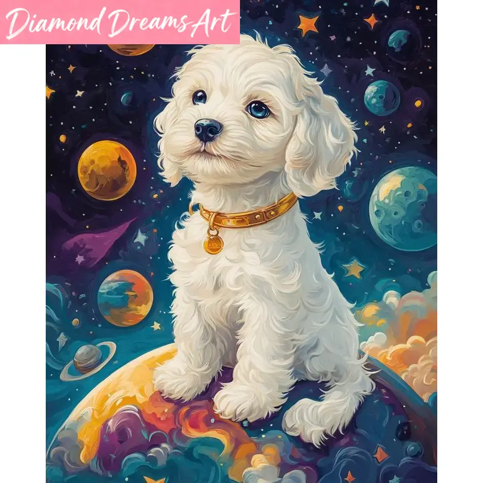 Art Craft Ideas For Adults - Peinture diamant 5D sans cadre, Chien,