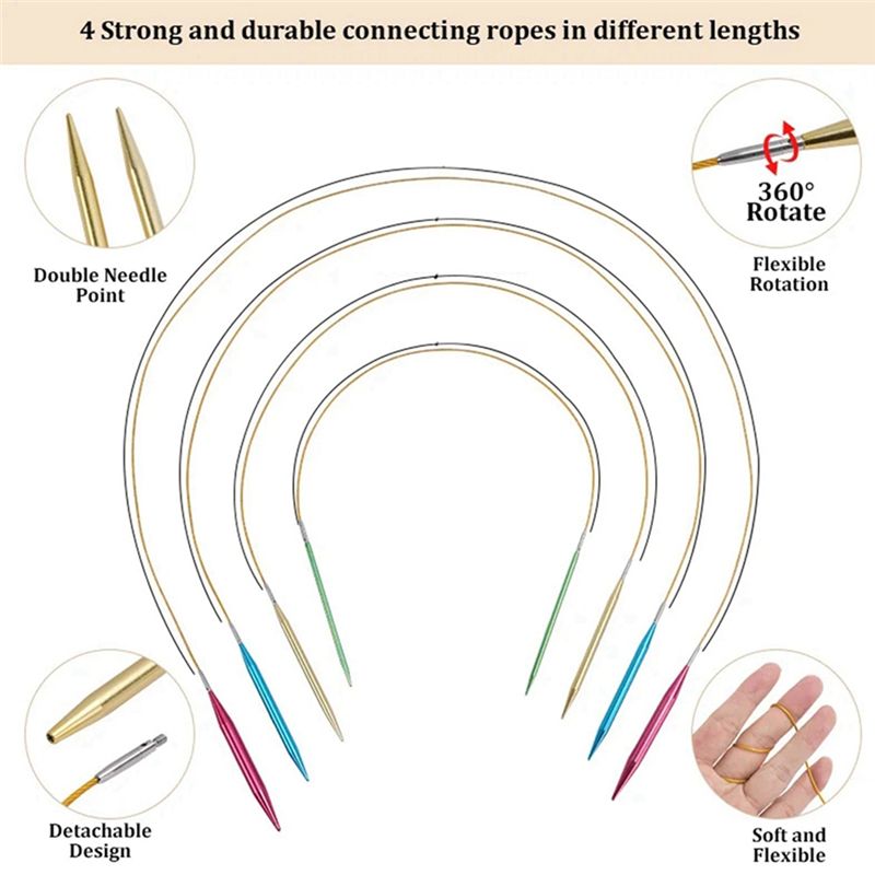 Knitting Needle Circular - BHTS - Aiguilles à crocheter interchangeables