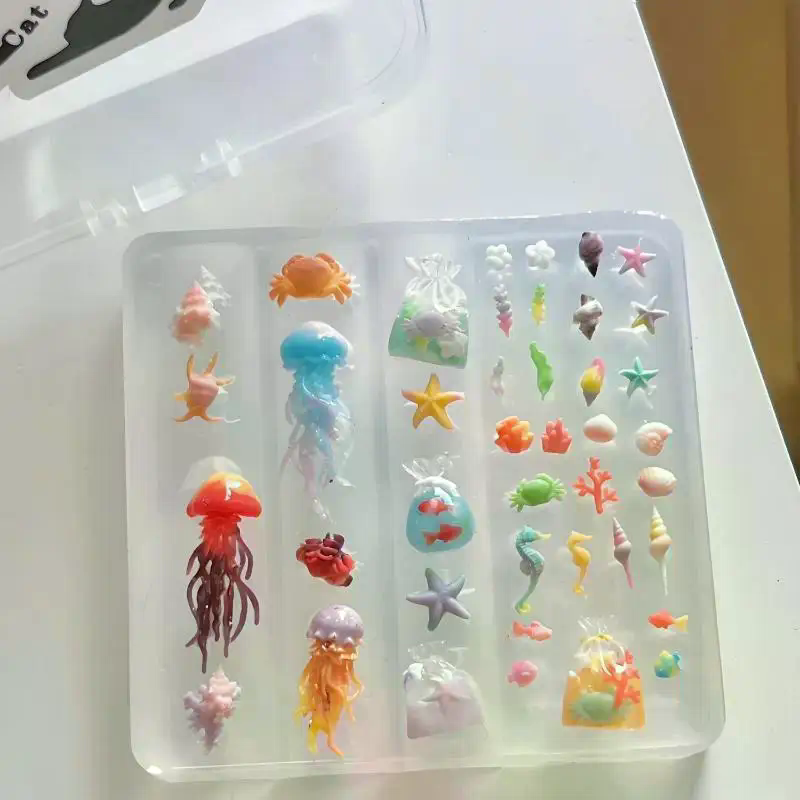 Art Craft Jellyfish - Moule à ongles en silicone 3D