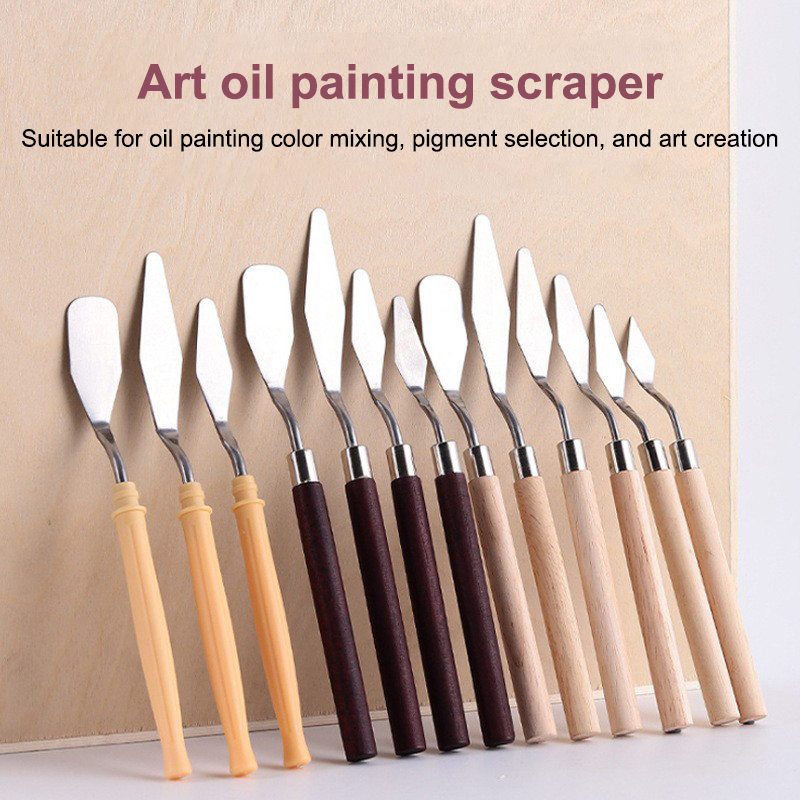 Painting Knife Palette - 【Happy】 7 pièces/ensemble de couteaux à