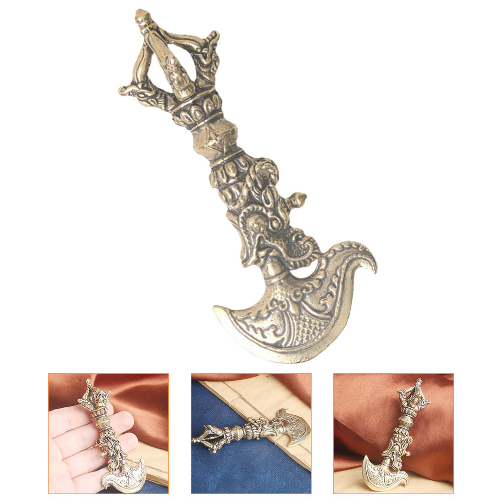 Art Craft Website - Mini pilon Vajra en laiton, ornement