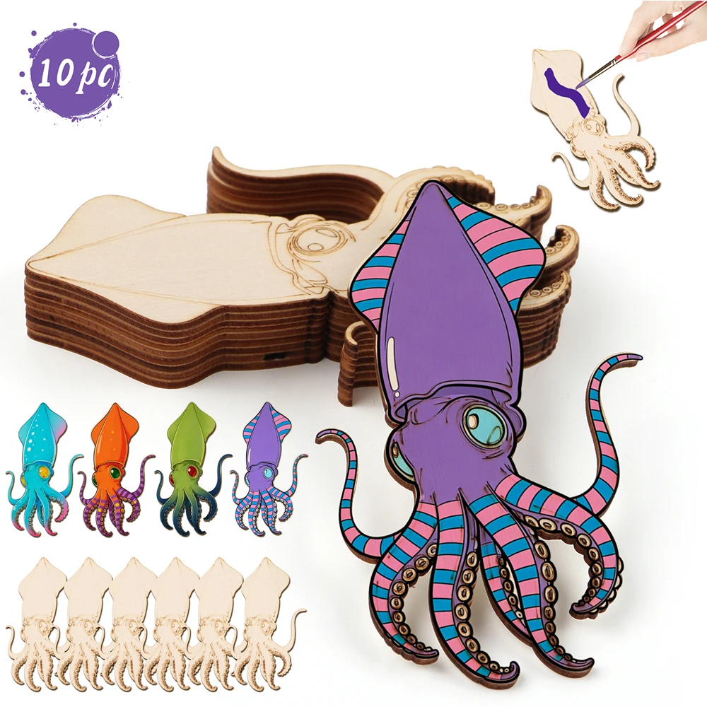 Art Craft Us - Lot de 10 ornements en bois