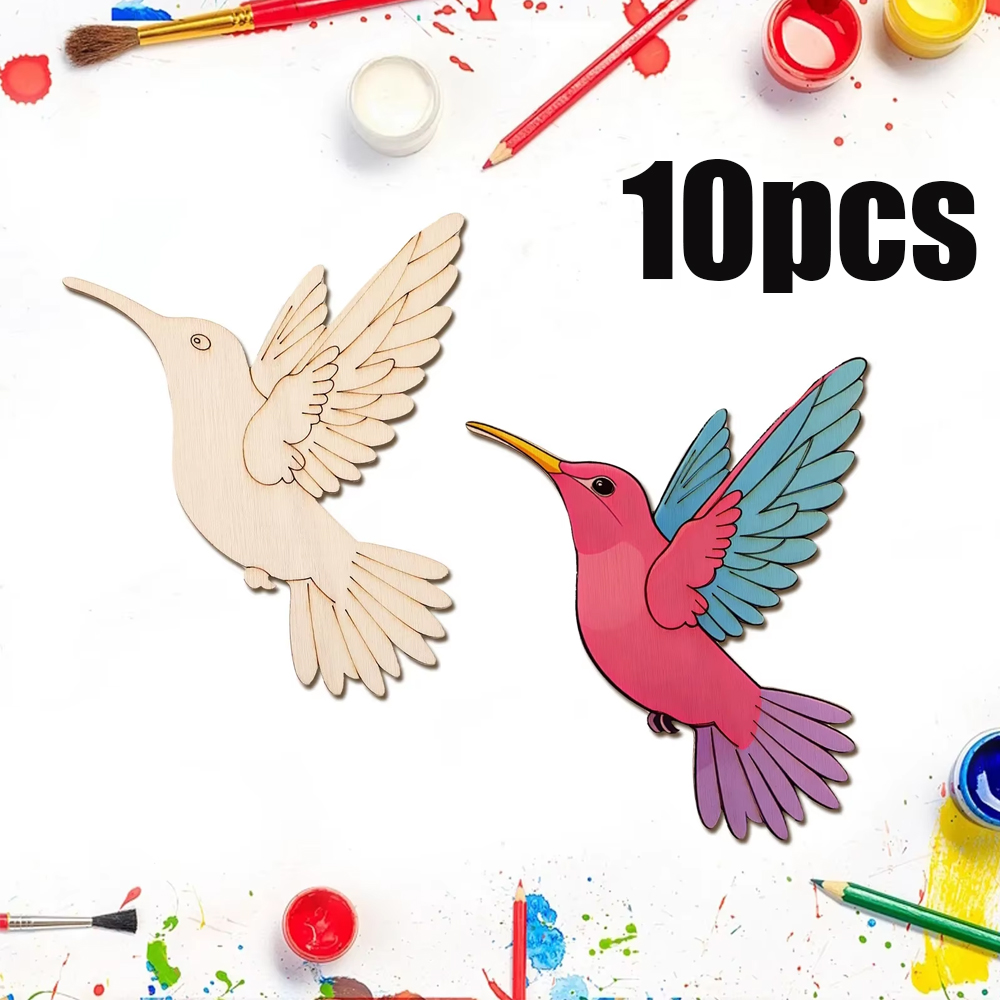 Art Craft Us - 10 pièces de découpes en bois