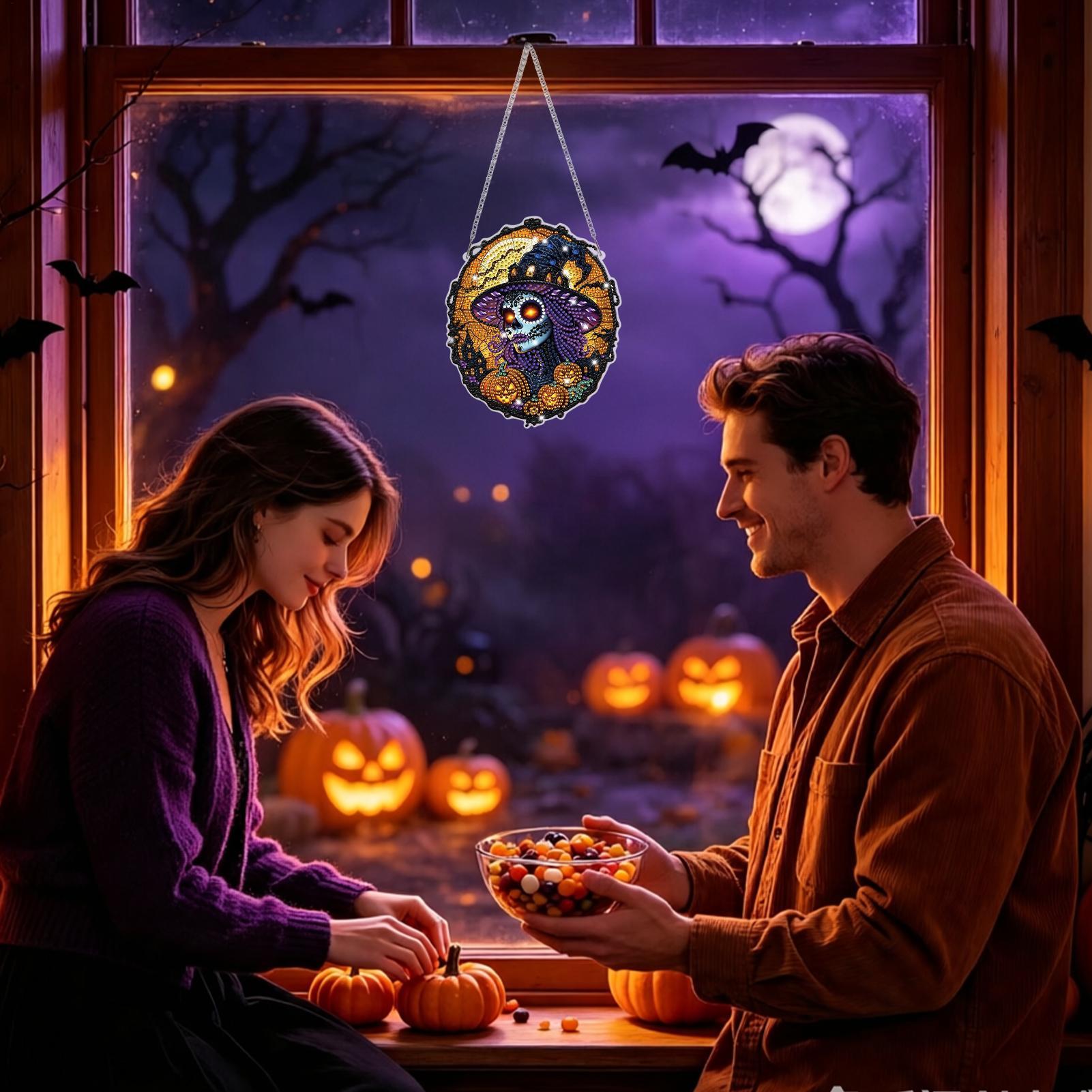 Art Craft Halloween - Kit de peinture en strass Sorcière