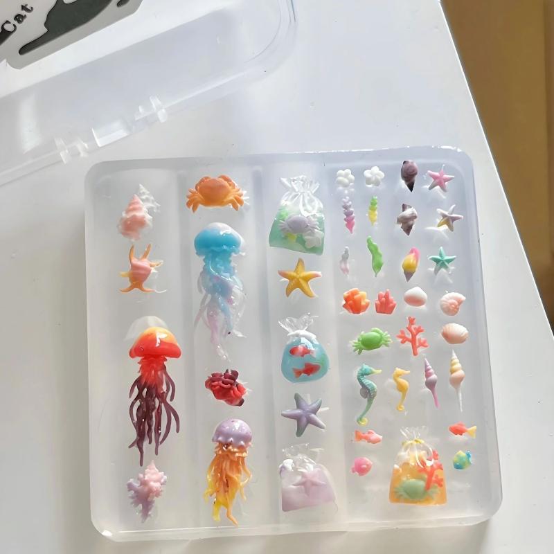Art Craft Jellyfish - Moule de manucure en silicone transparent