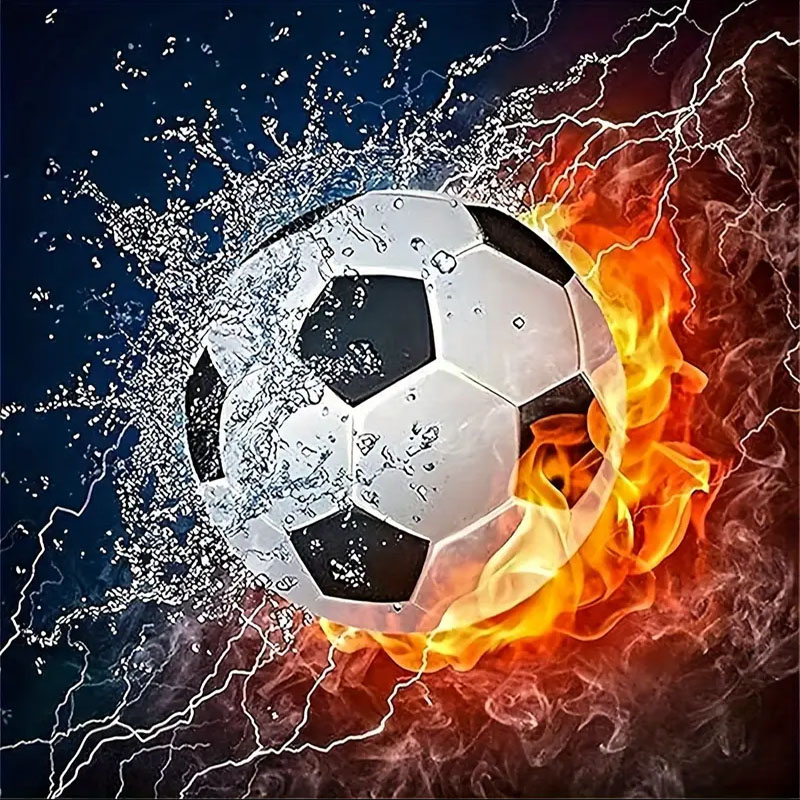 Art Craft For Adults - Kit de Peinture Diamant Football, Ensemble