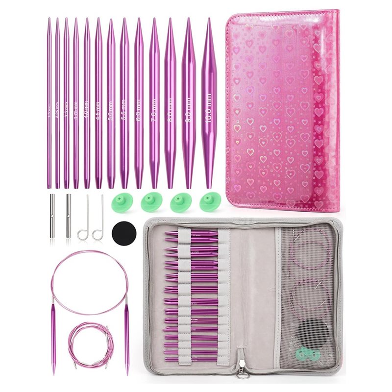 AT02-Étui en cuir inclus, ense - Knitting Needle Circular avis et prix