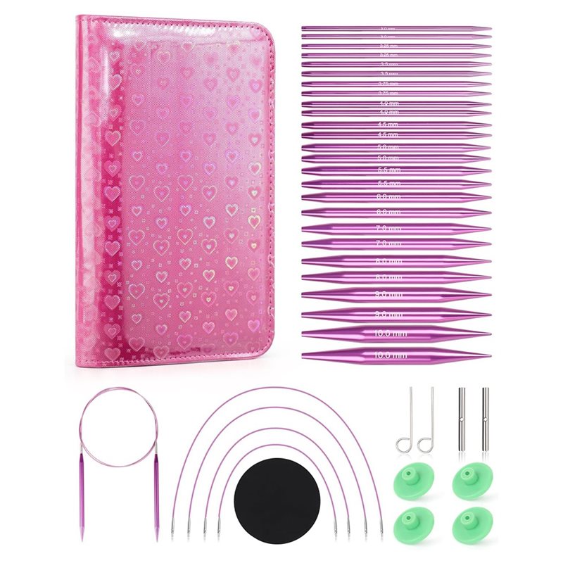 AT02-Étui en cuir inclus, ense - Knitting Needle Circular avis et prix