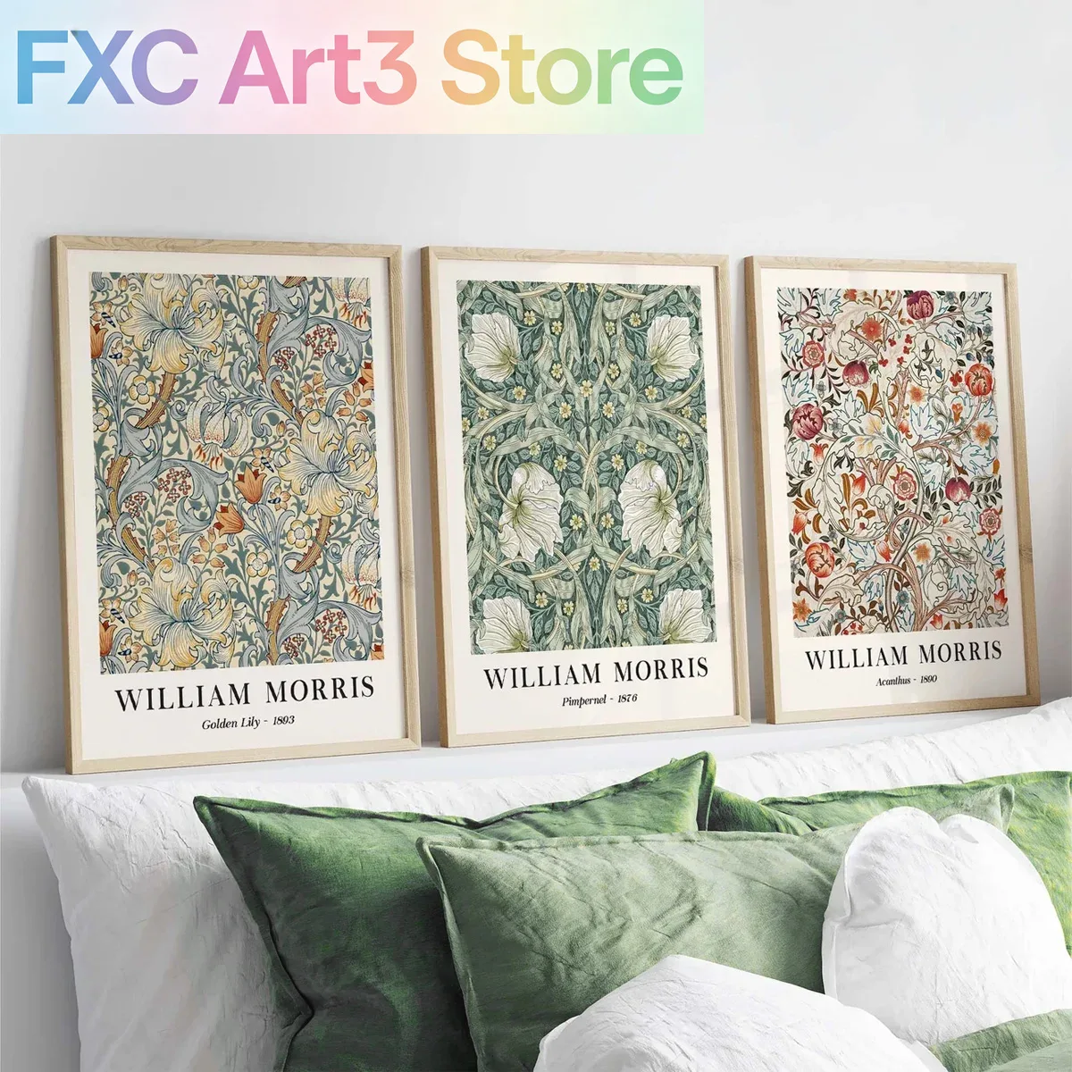 Lot de 3 impressions murales s - Art Craft William Morris avis et prix