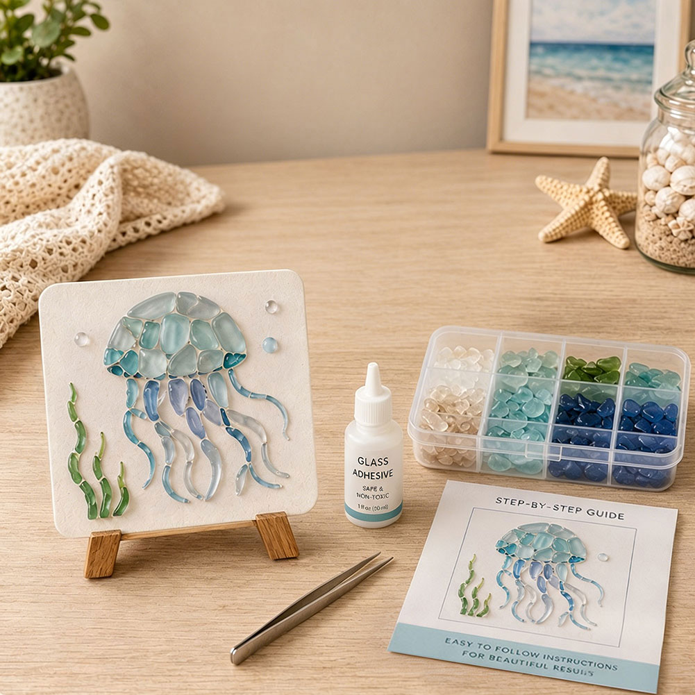 Kit d'art en verre de mer à fa - Art And Craft Nature avis et prix