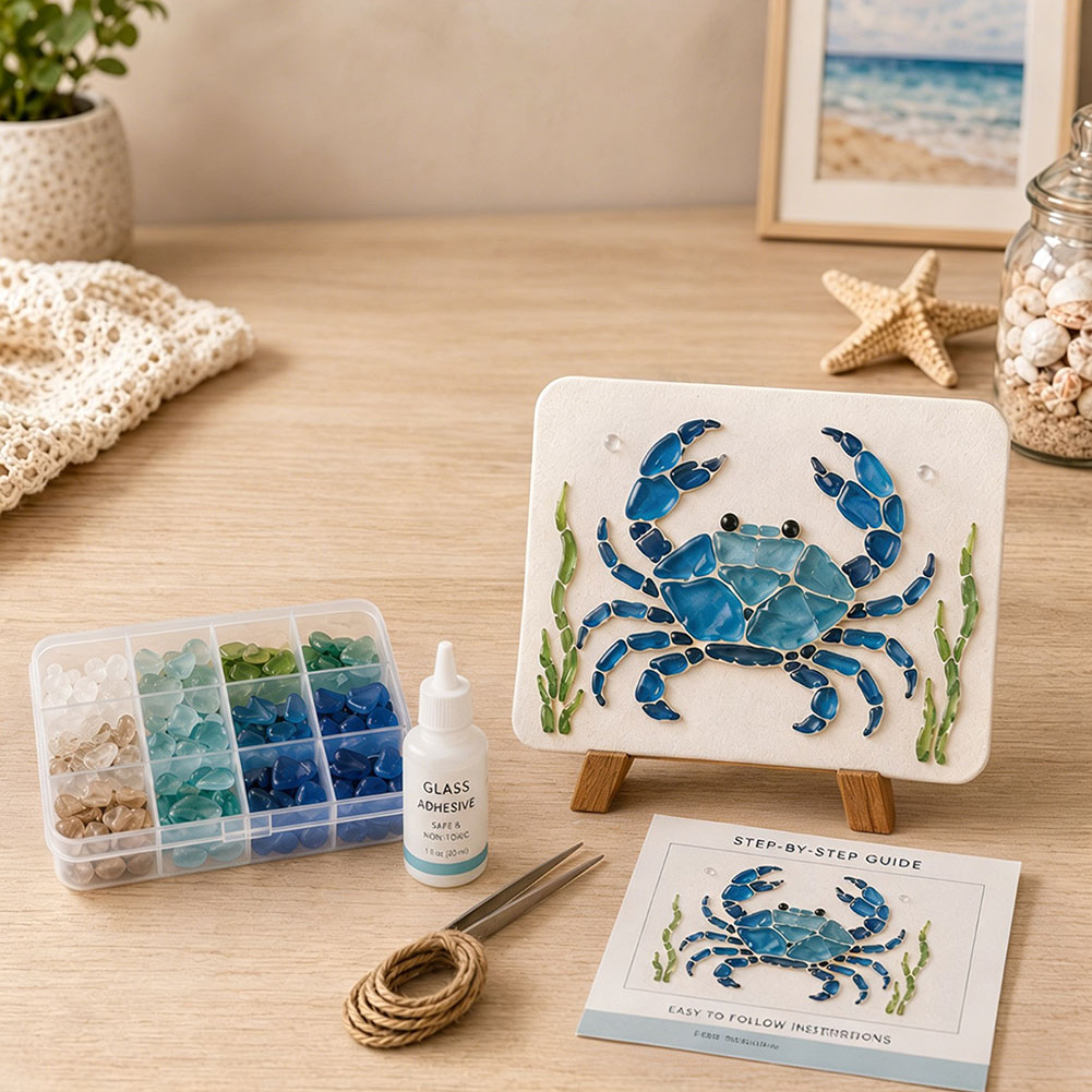 Kit d'art en verre de mer à fa - Art And Craft Nature avis et prix