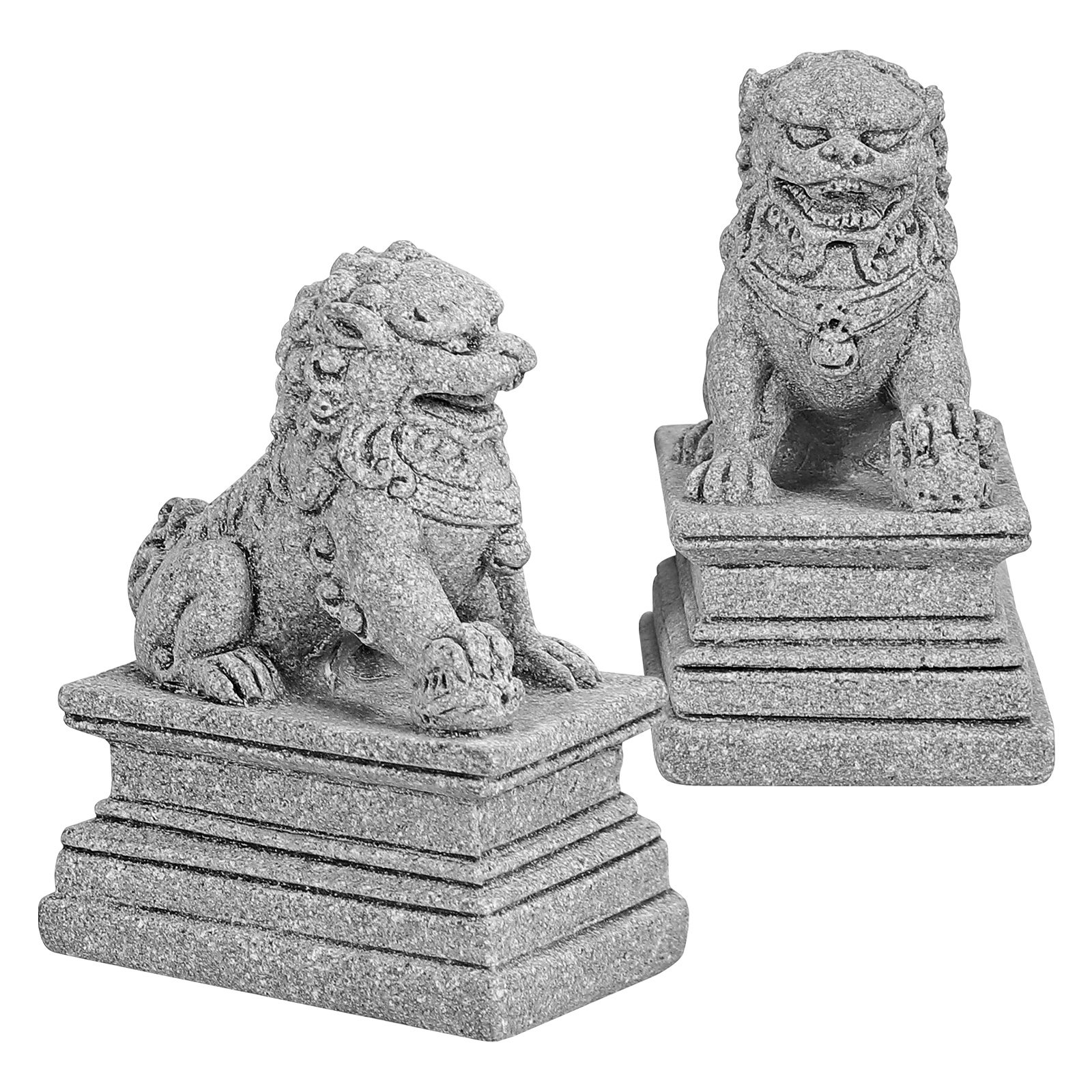 Lot de 2 mini-lions en pierre, - Art Craft Lion avis et prix