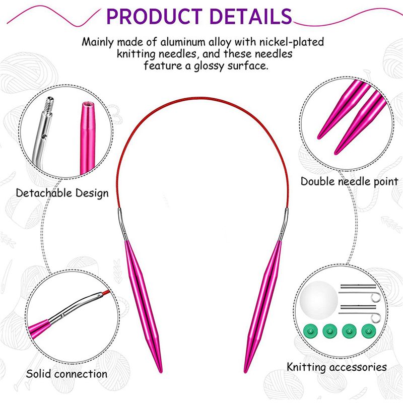 Ensemble d'aiguilles à tricote - Knitting Needle Circular avis et prix