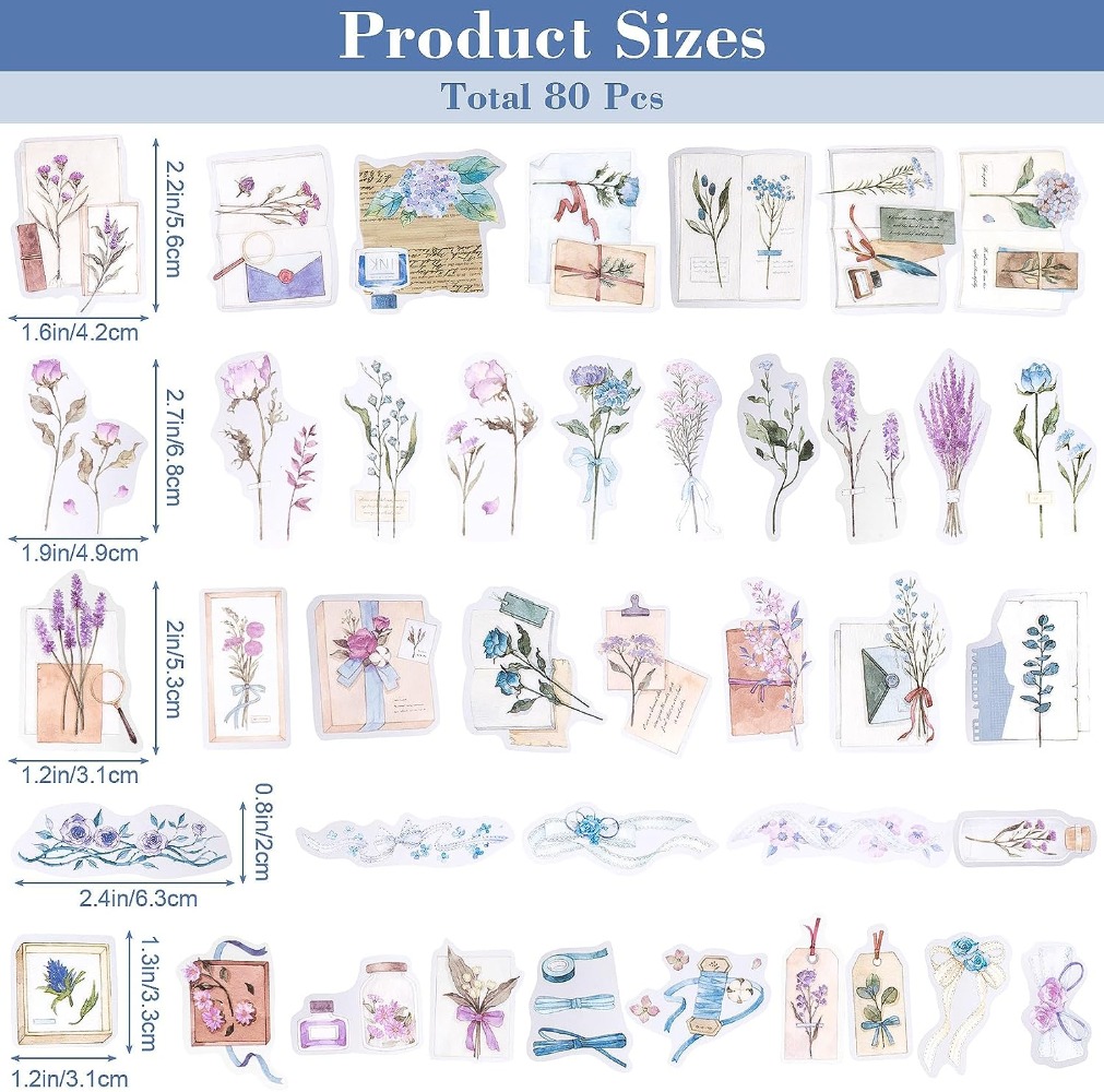 80 pièces lavande Scrapbook au - Art Craft Journals avis et prix