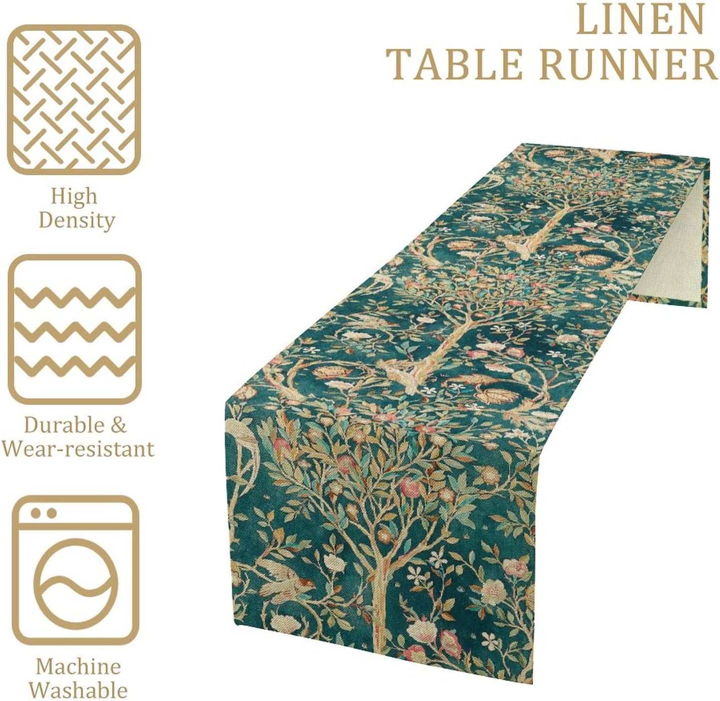 Chemin de table botanique vert - Art Craft William Morris avis et prix