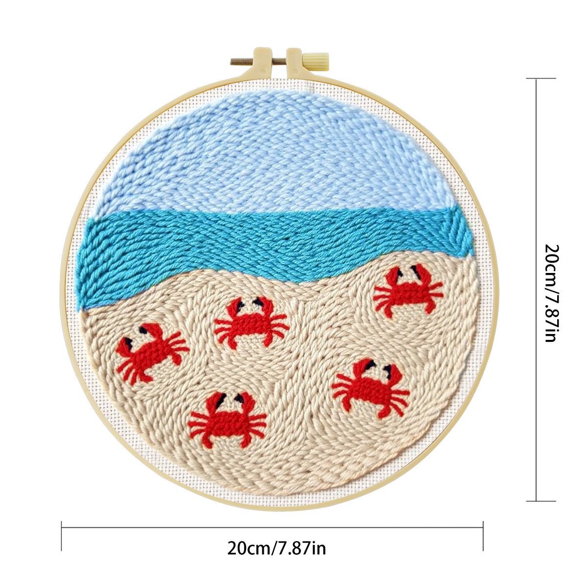 Kit de broderie au poinçon 20x - Punch Needle Kit avis et prix