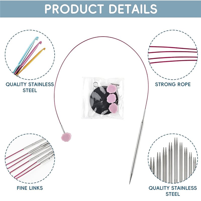 Tailles US 1, 1.5, 2, 2.5, 4,  - Knitting Needle Circular avis et prix