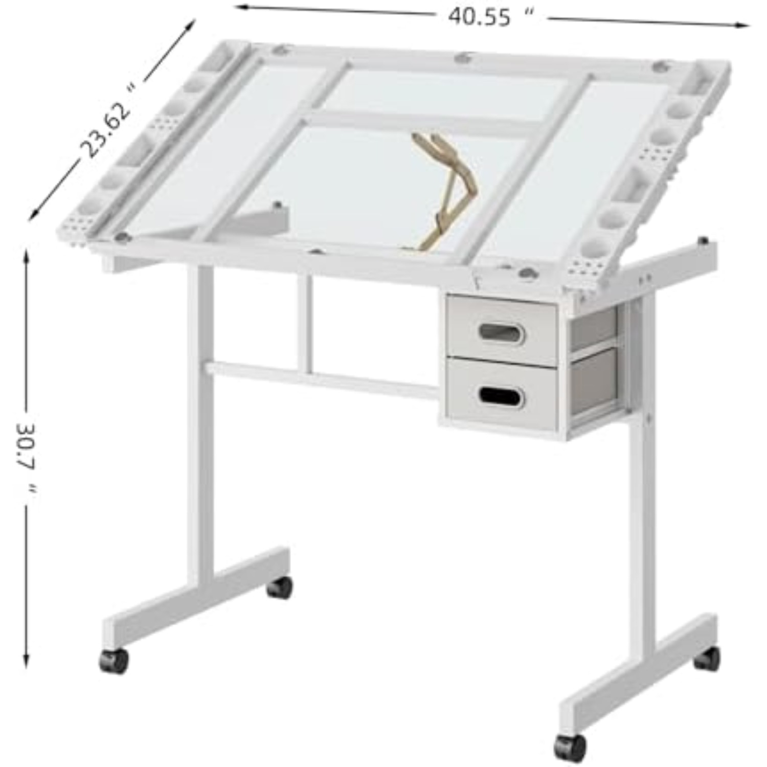 Table à dessin roulante, table - Art Craft Us avis et prix