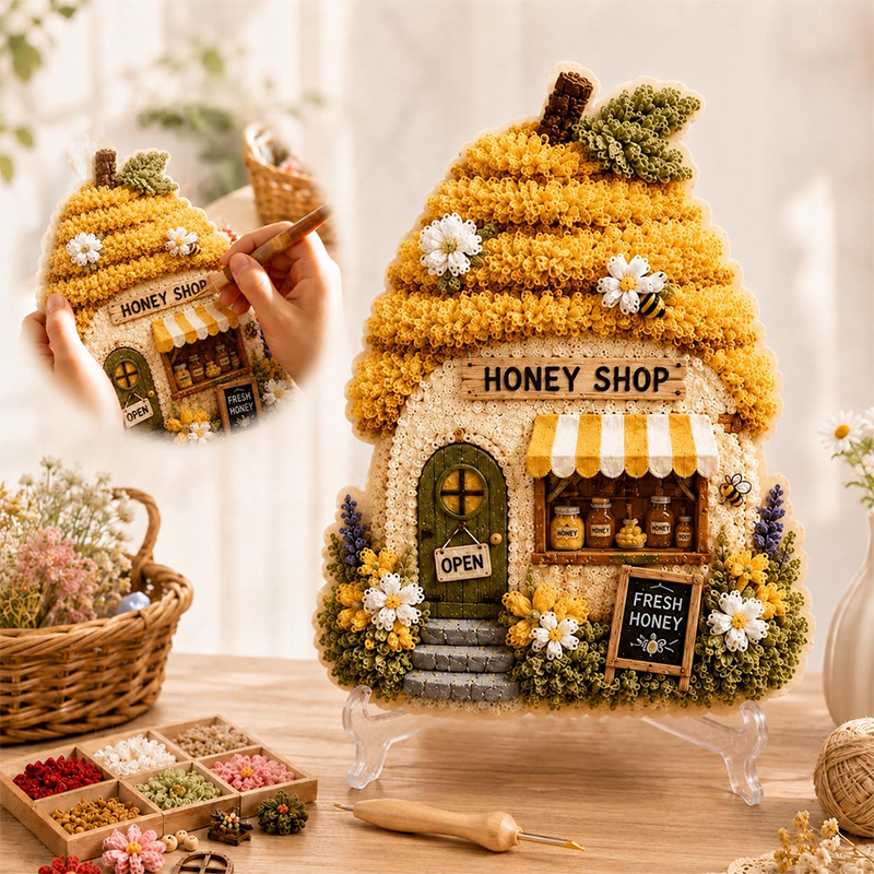 Kit DIY Poke Art Maison Champi - Art Craft Us avis et prix