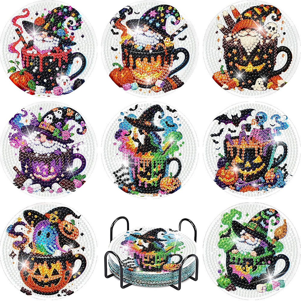 8 pièces 5D Halloween Gnome di - Art Craft For Adults avis et prix