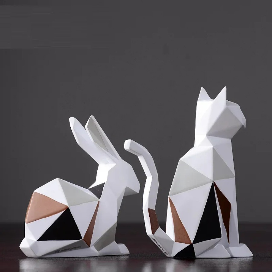 Statues de lapin et de chat en - Art Craft Rabbit avis et prix