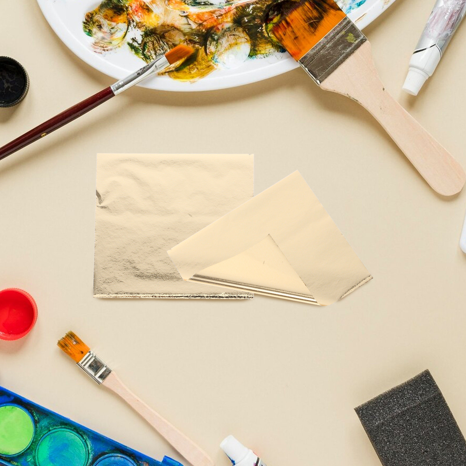 100 feuilles de papier métalli - Art Craft Leaves avis et prix