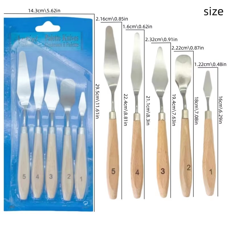 Ensemble de 5 couteaux à palet - Painting Knife Palette avis et prix