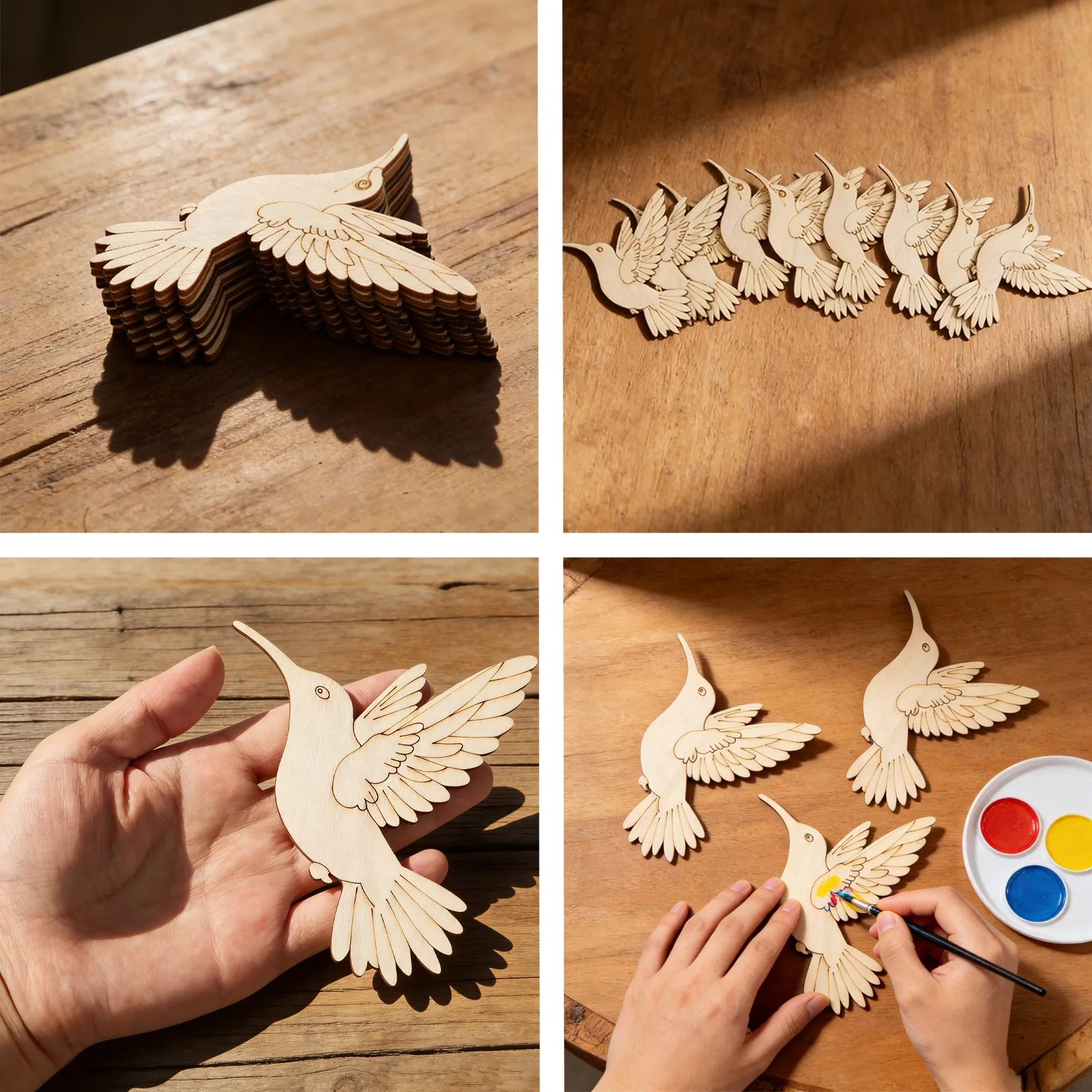 10 pièces de découpes en bois  - Art Craft Us avis et prix