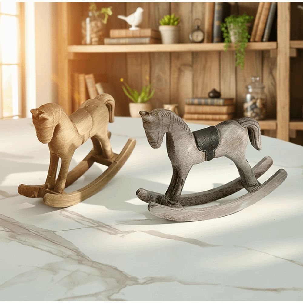 Cheval à Bascule en Bois au De - Art Craft Horse avis et prix