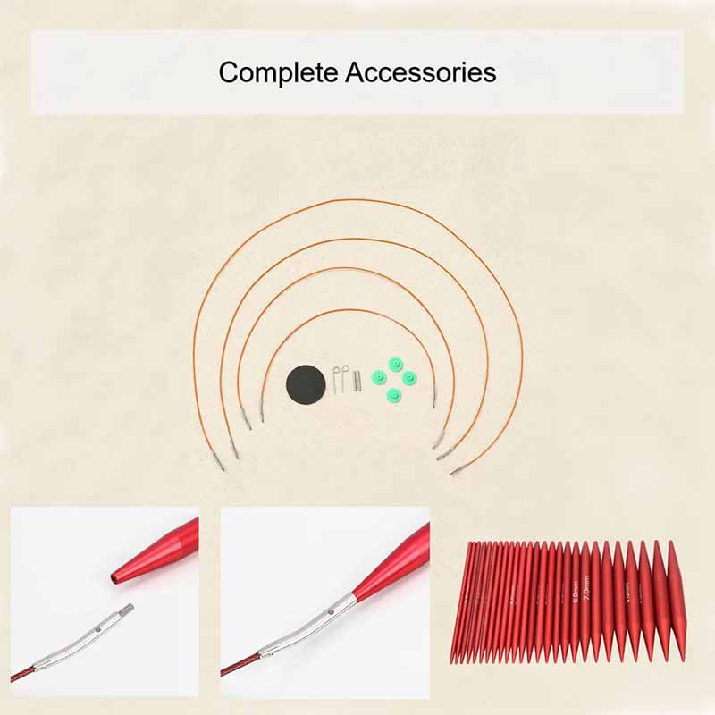 Ensemble de 25 aiguilles à tri - Knitting Needle Circular avis et prix