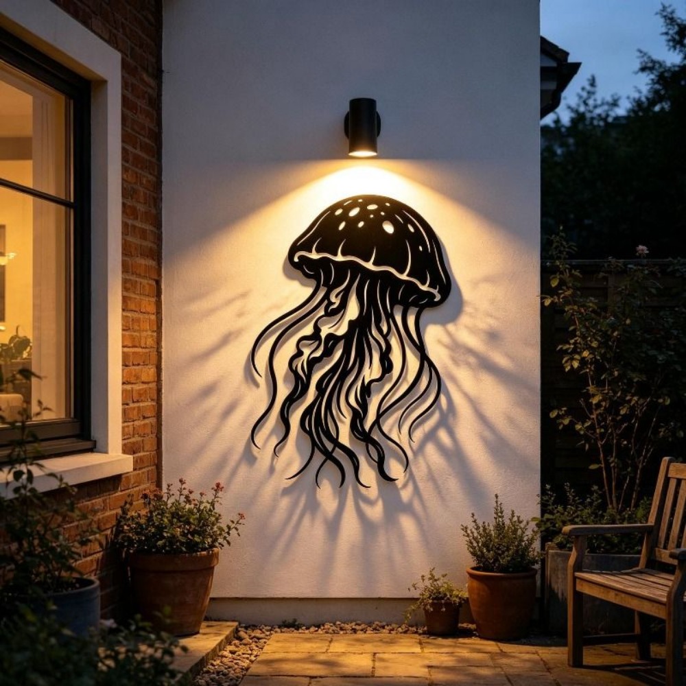 CIFBUY Sculpture murale en mét - Art Craft Jellyfish avis et prix